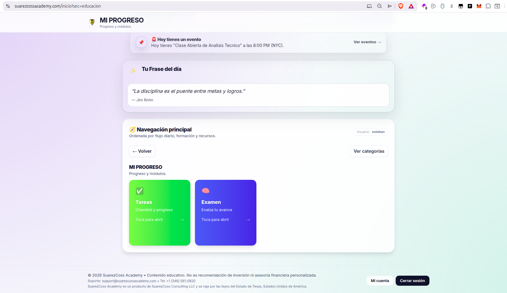 Seguimiento del progreso estudiantil